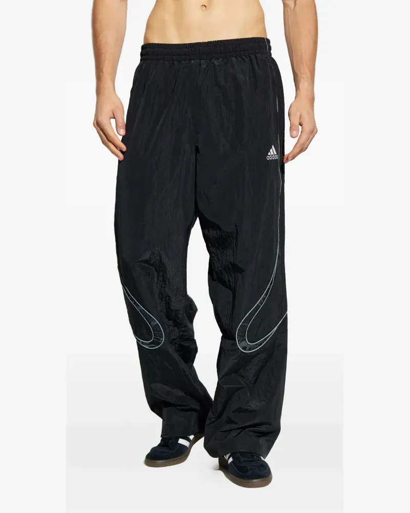 adidas Hose mit elastischem Bund - Schwarz Schwarz