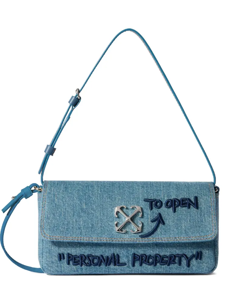 OFF-WHITE Jitney 0.7 Jeans-Handtasche - Blau Blau