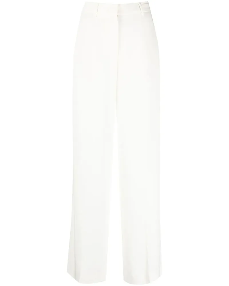 Iceberg High-Waist-Hose mit geradem Bein - Weiß Weiß
