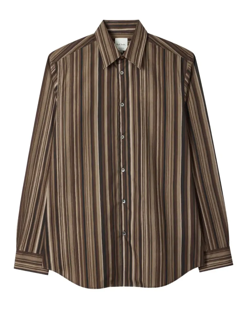 Paul Smith Painted Signature Stripe Hemd - Braun Braun