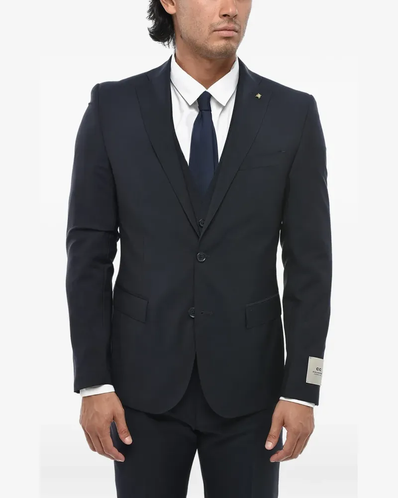 Corneliani three-piece single-breasted suit - Blau Blau