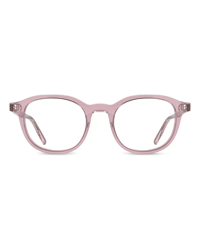 Karl Lagerfeld Runde Brille im Glitter-Look - Rosa Rosa