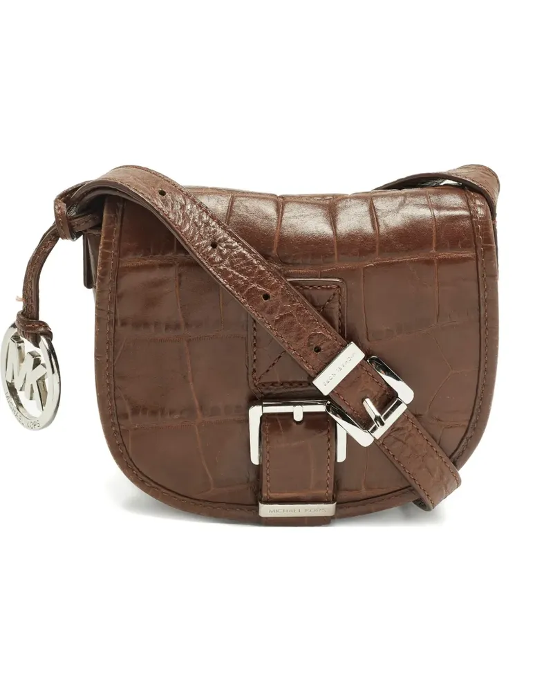 Michael Kors embossed leather crossbody bag - Braun Braun