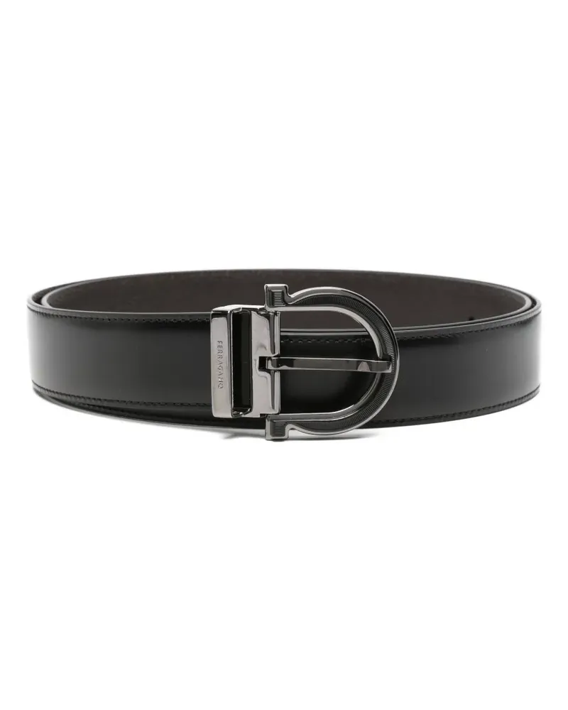 Ferragamo Gancio-buckle leather belt - Schwarz Schwarz