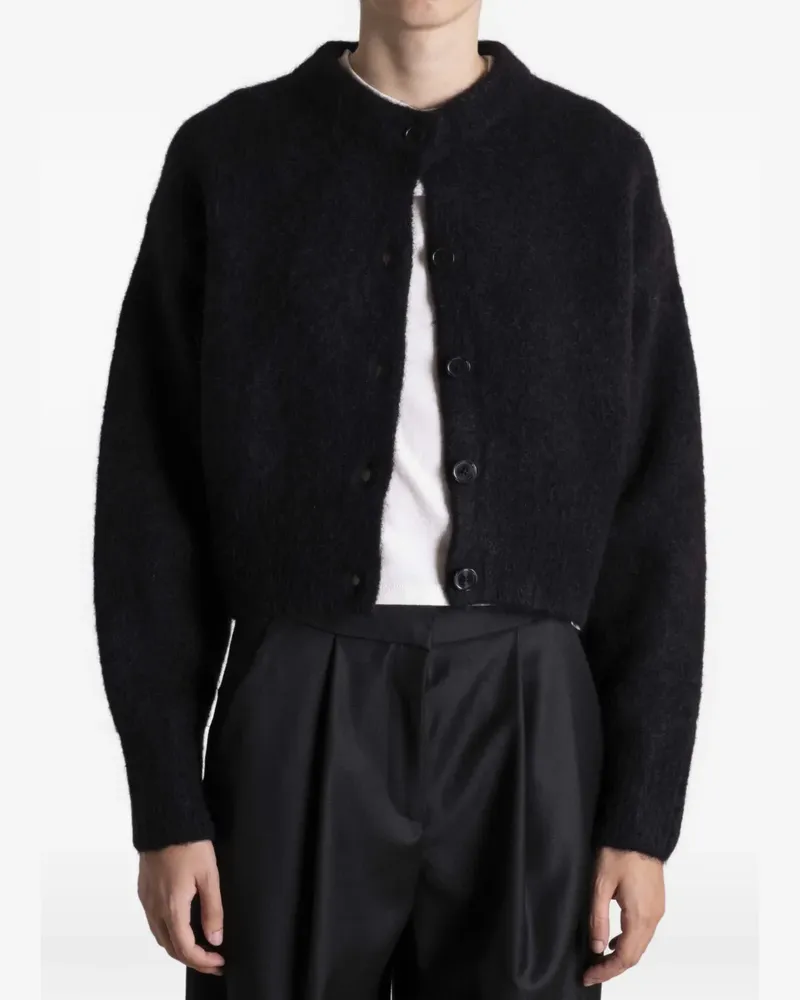 IVY & OAK Ioferda cropped button-down cardigan - Schwarz Schwarz