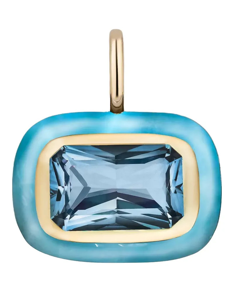Mason and Books blue-topaz pendant - Gold Gold