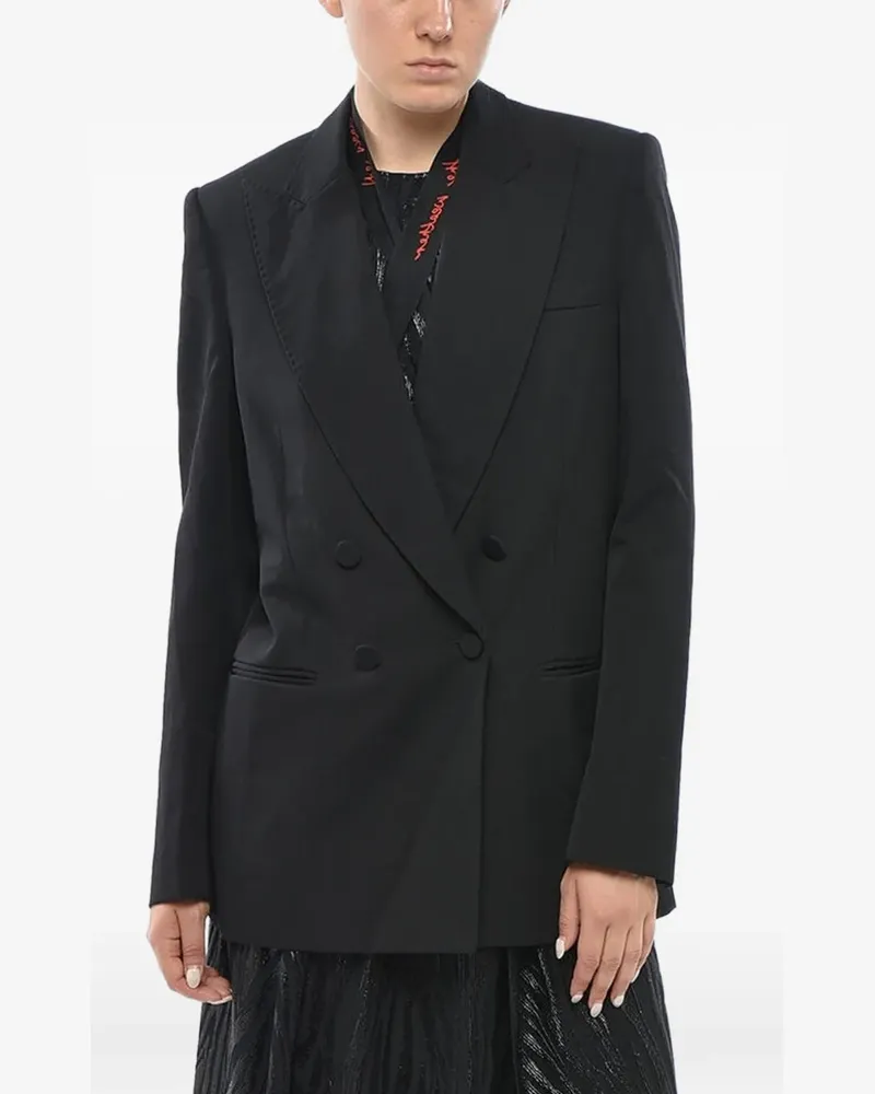 Stella McCartney Doppelreihiger Luisa Blazer - Schwarz Schwarz
