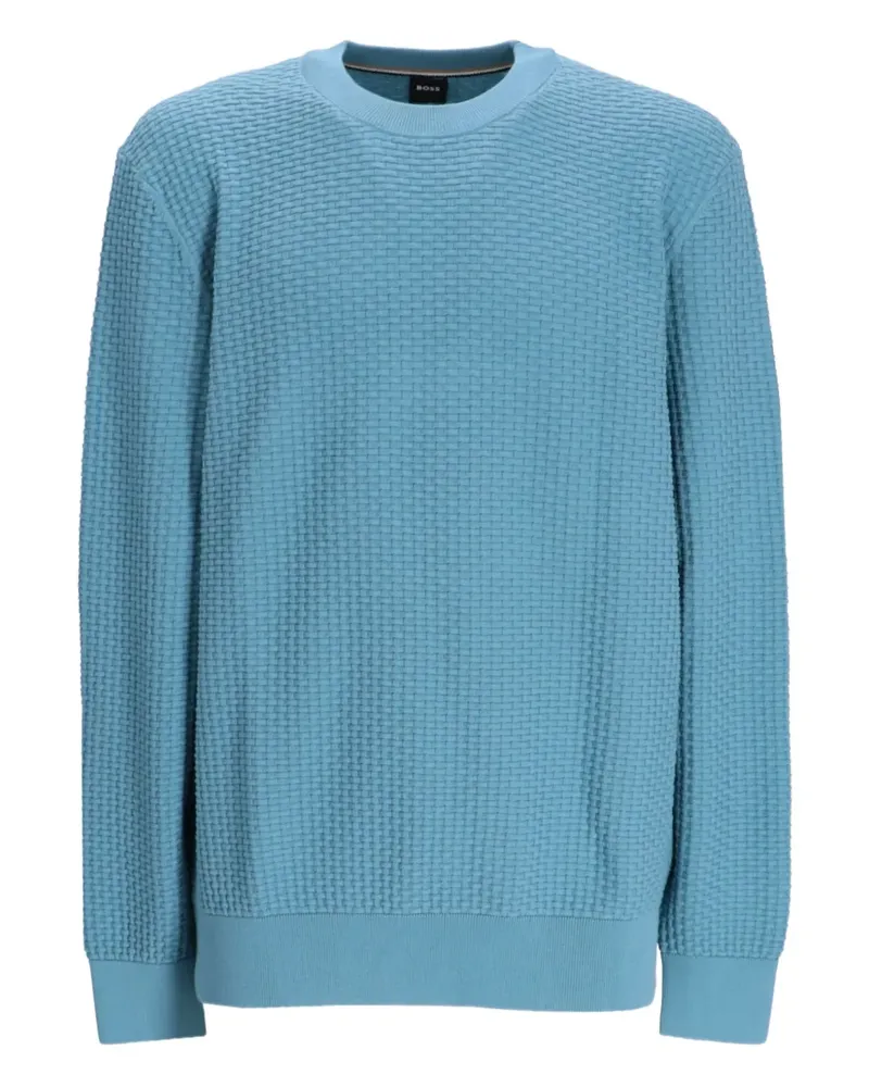 HUGO BOSS Pullover mit rundem Ausschnitt - Blau Blau