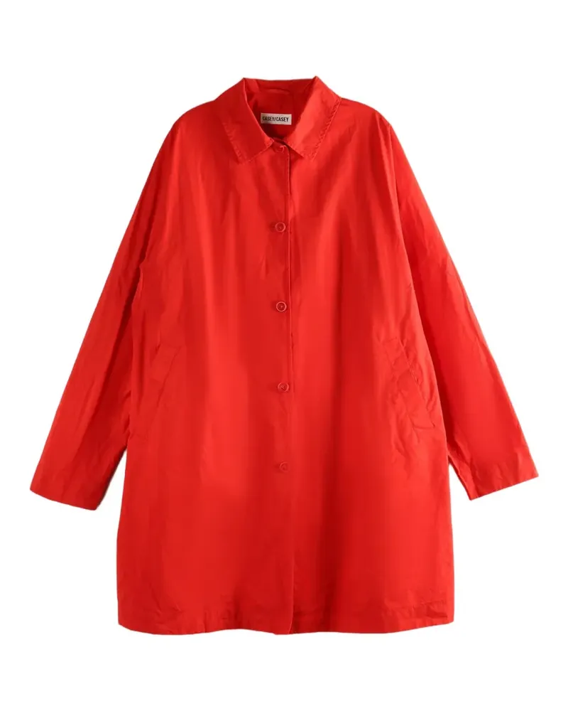 Casey Casey cotton single-breasted coat - Rot Rot