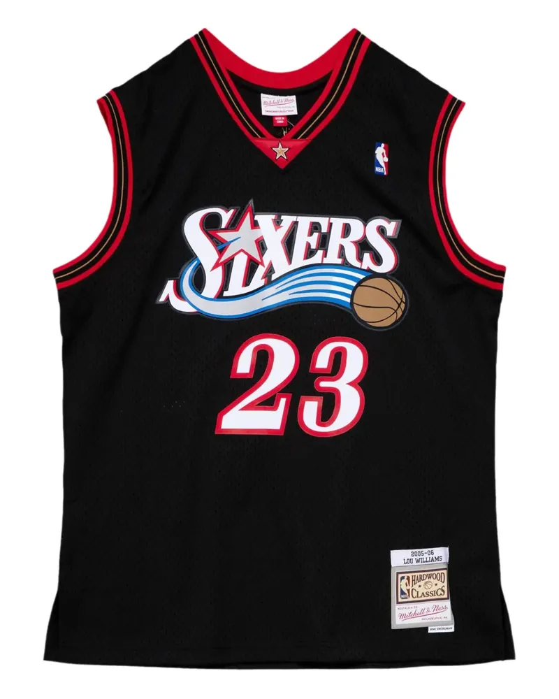 Mitchell & Ness x NBA 76ers 2005 Lou Williams Swingman Tanktop - Schwarz Schwarz