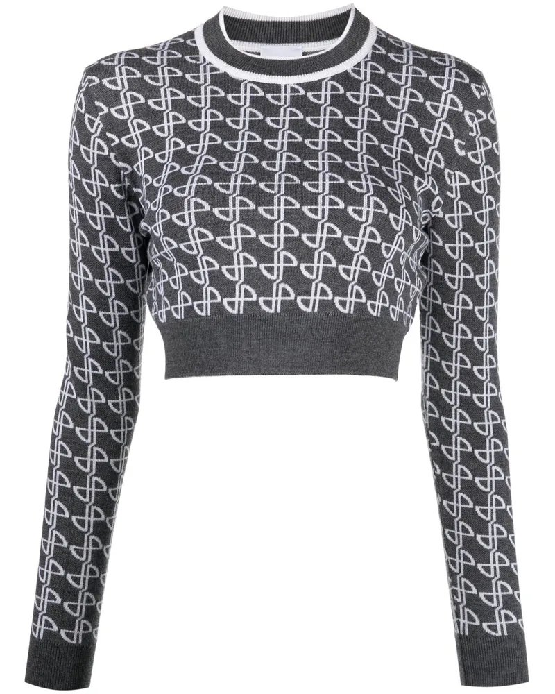 Patou Pullover mit Jacquard-Muster Grau