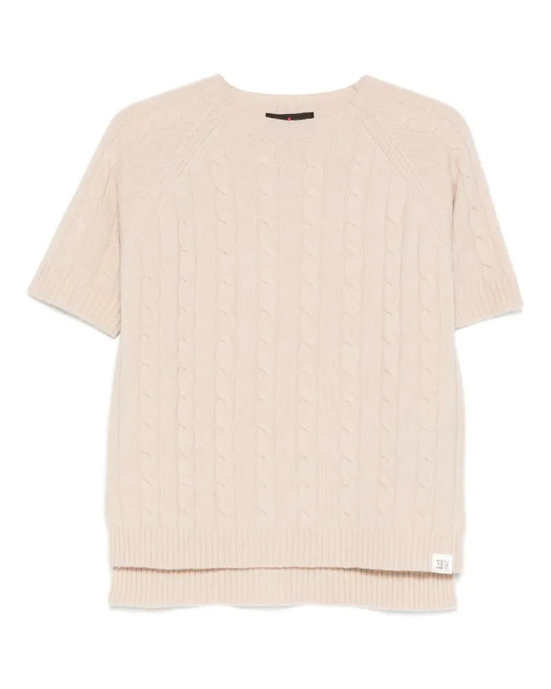 Peuterey Daumas T-Shirt mit Zopfmuster - Nude Nude