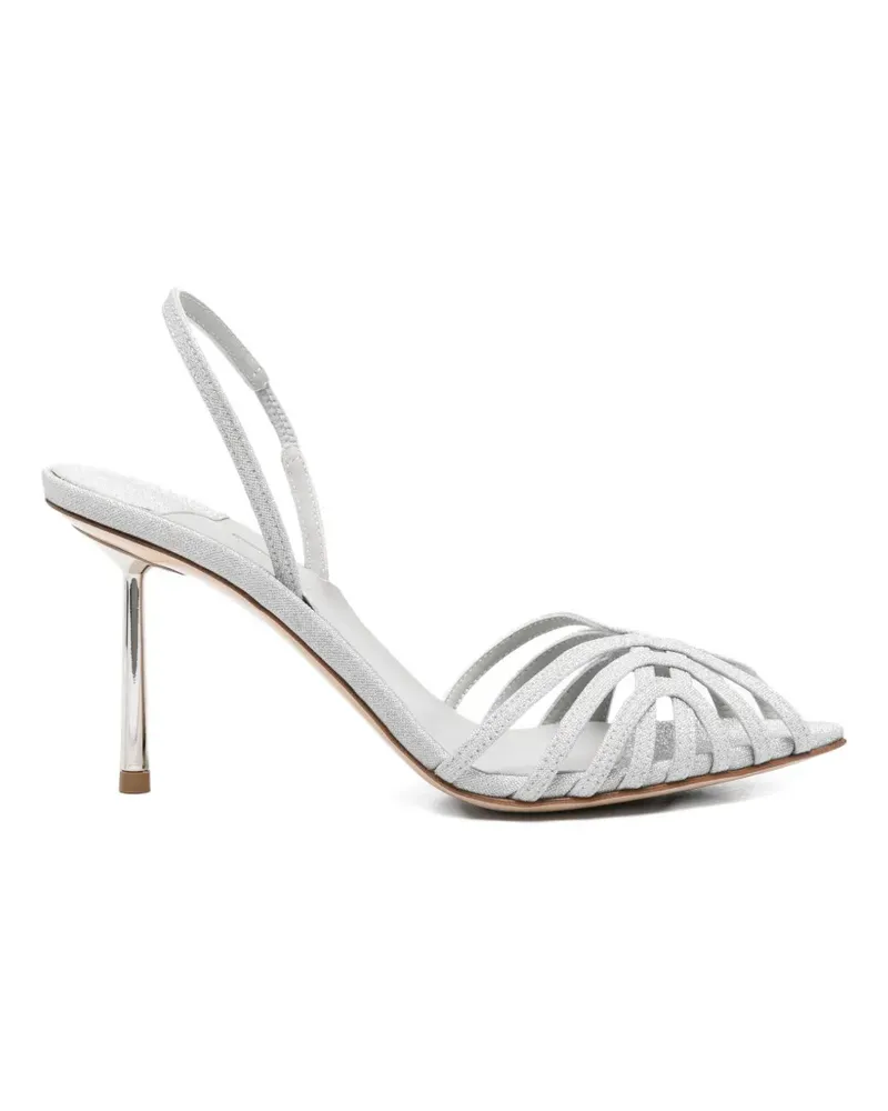 Le Silla Klassische Riemchensandalen - Silber Silber
