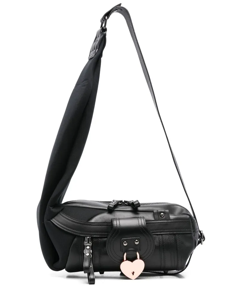 OTTOLINGER Mini-Schultertasche aus Leder - Schwarz Schwarz