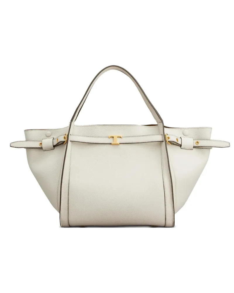 TOD'S Shopper mit Logo-Riemen - Nude Nude