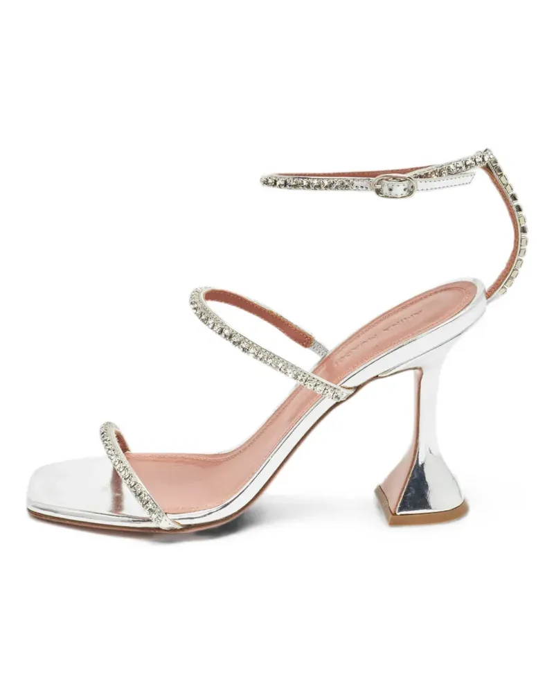 Amina Muaddi Gilda crystal-embellished sandals - Silber Silber