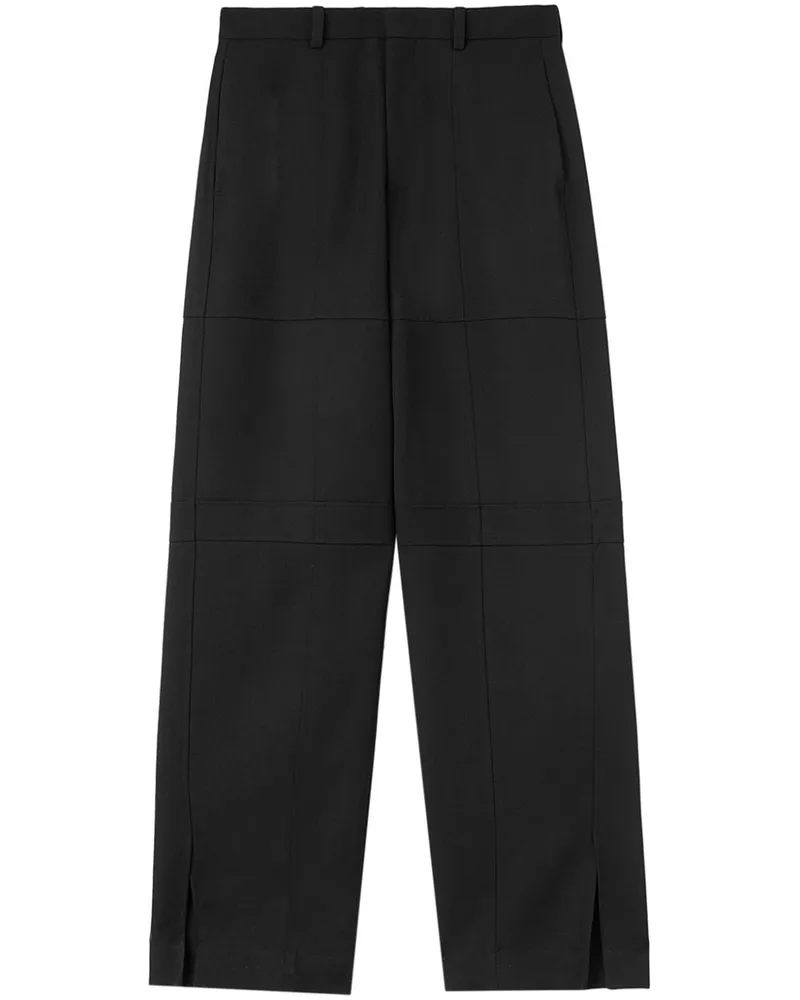Jil Sander Hose mit weitem Bein - Schwarz Schwarz