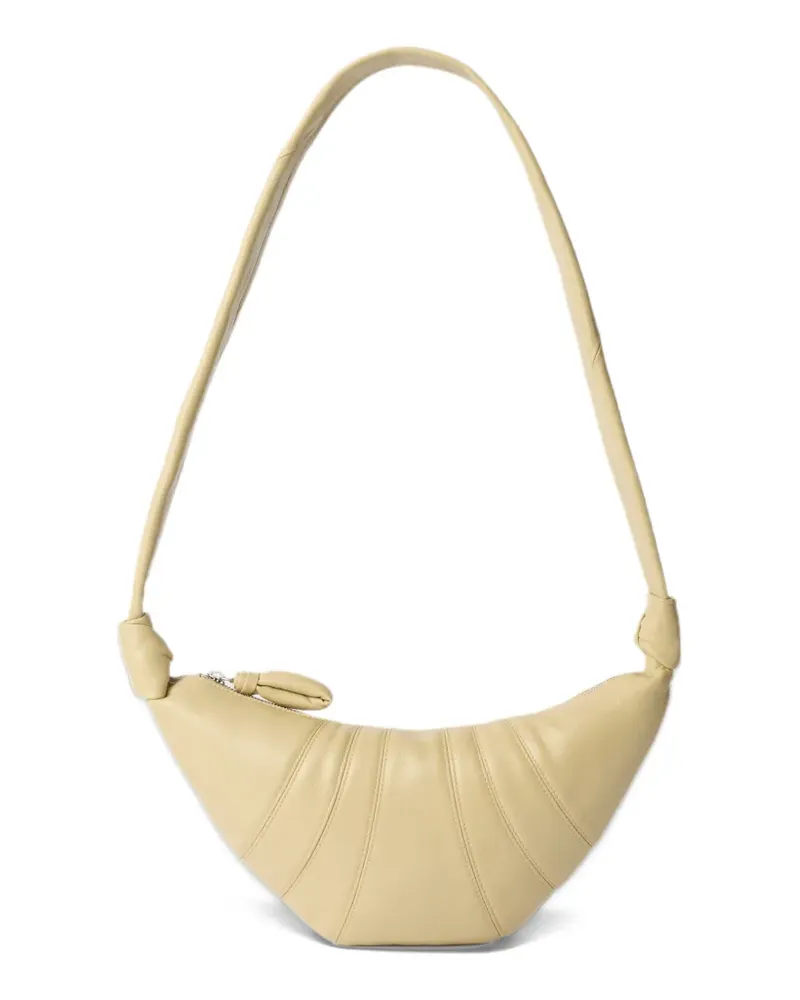Christophe Lemaire Kleine Croissant Tasche aus Leder - Nude Nude