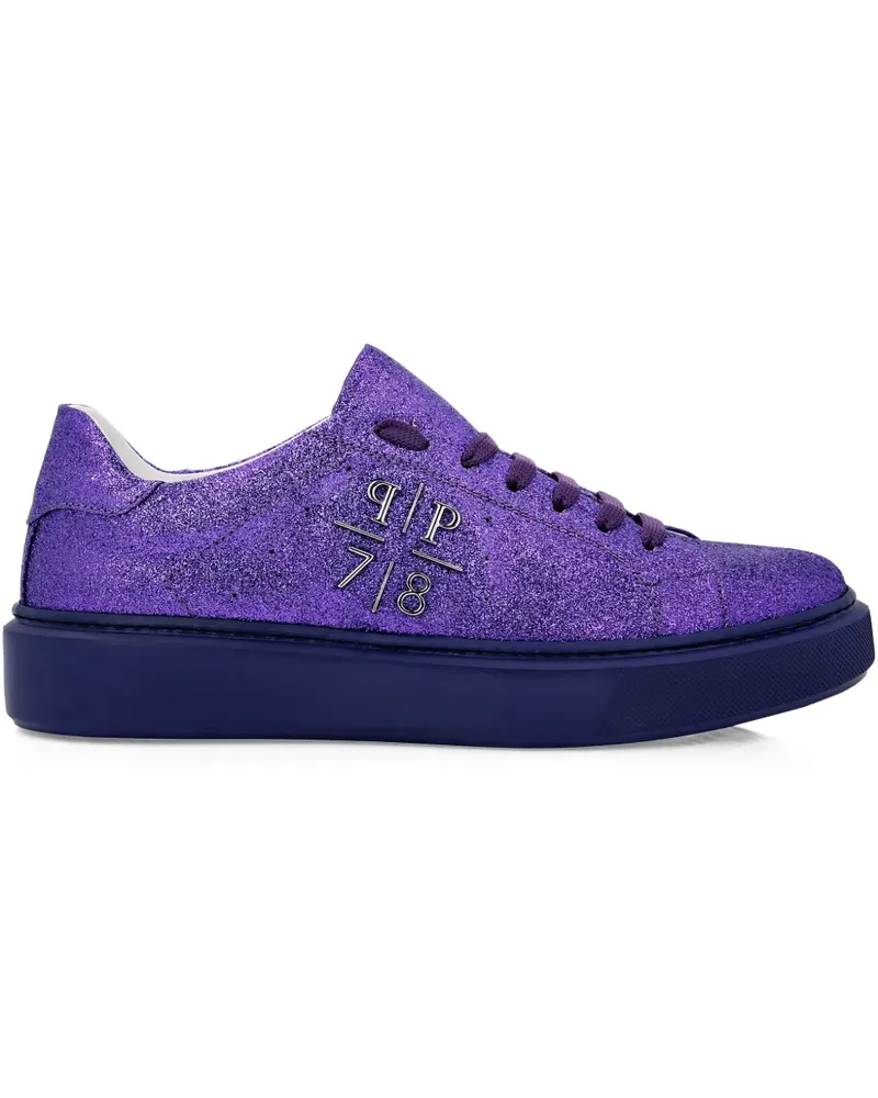 Philipp Plein Sneakers im Glitter-Look - Violett Violett