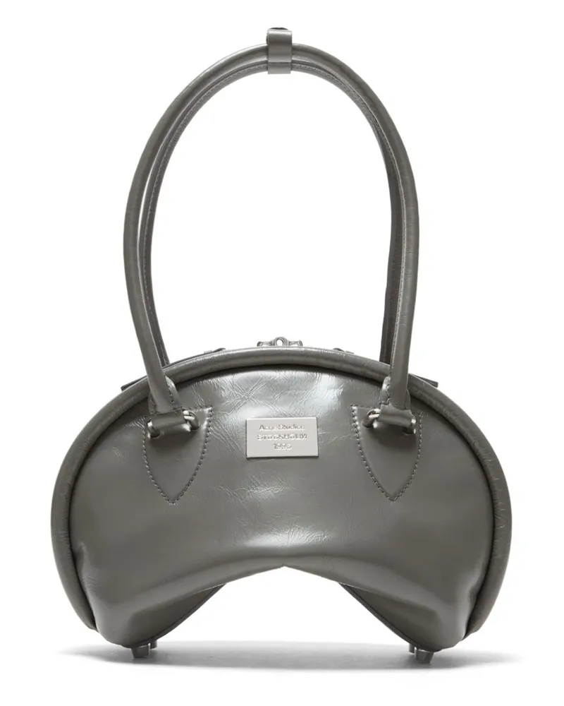 Acne Studios Mini Bowlina Schultertasche - Grau Grau