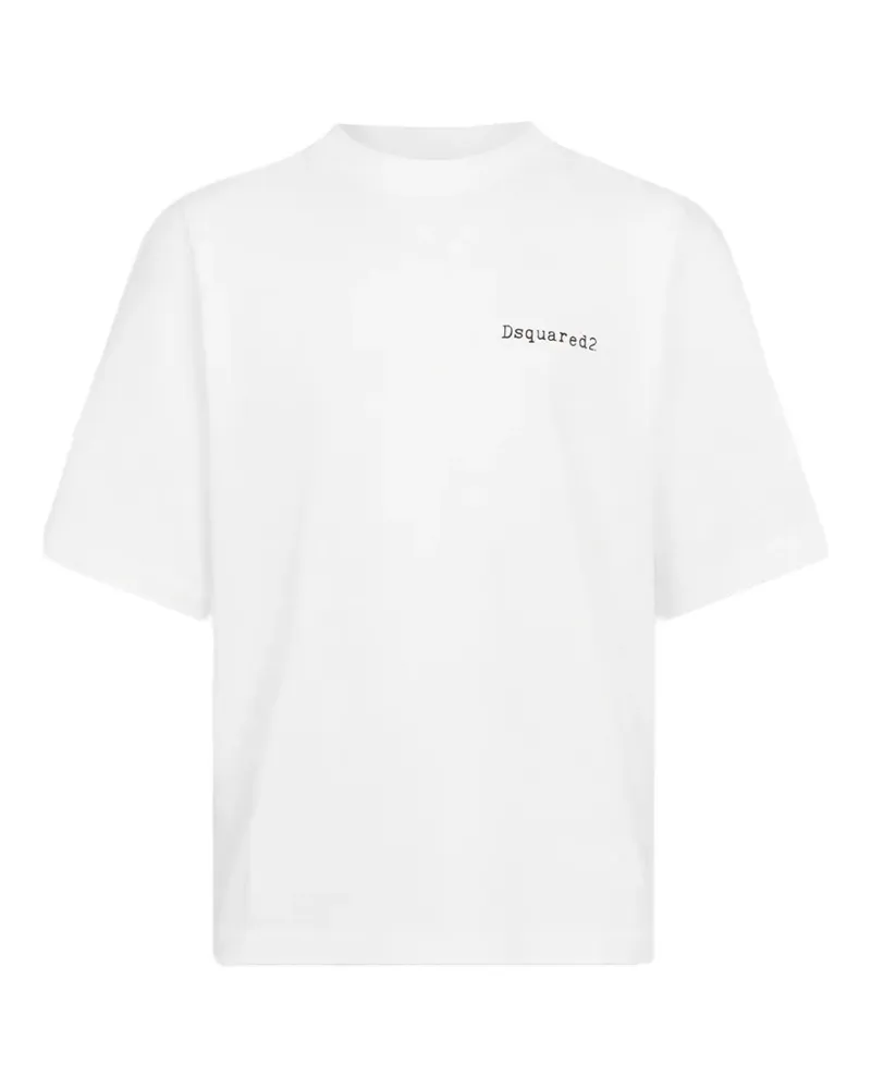 Dsquared2 T-Shirt mit lockerem Schnitt - Weiß Weiß