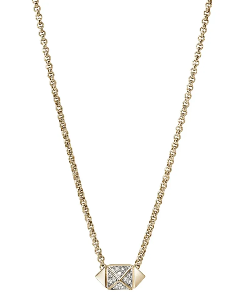 John Hardy Icon stud diamond necklace - Gold Gold