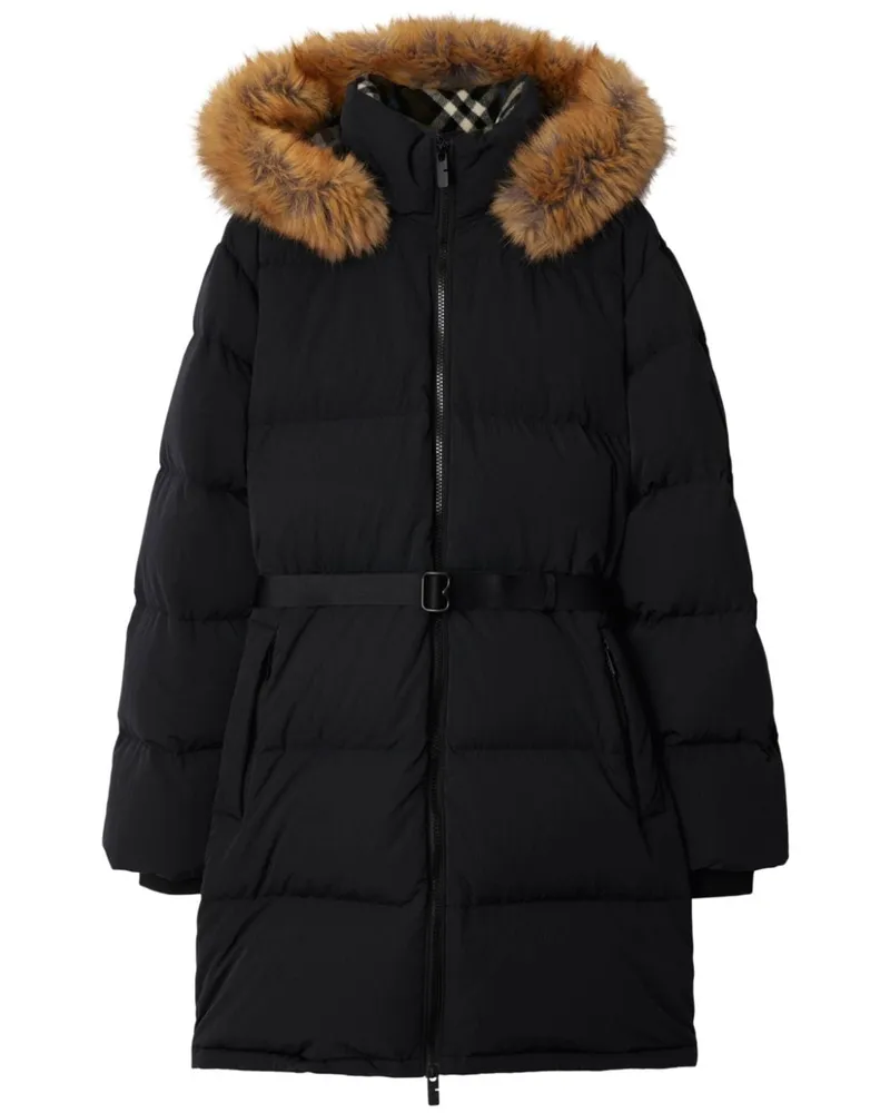 Burberry Gefütterter Mantel - Schwarz Schwarz