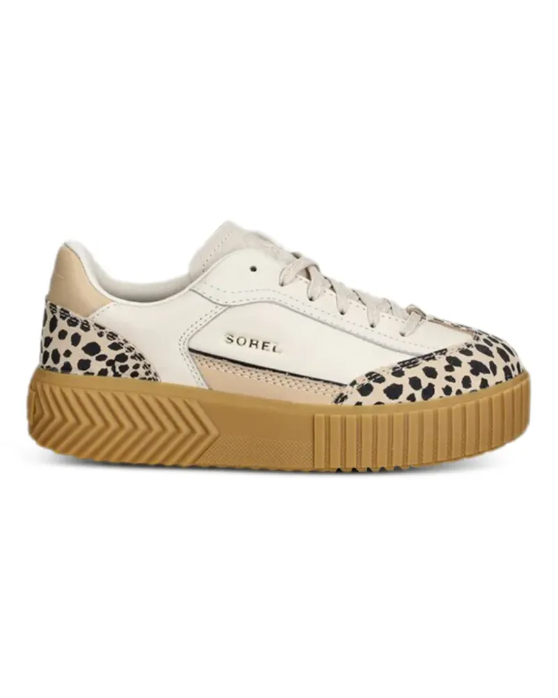 Sorel animal print platform sneakers - Nude Nude