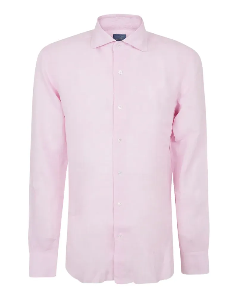 BARBA Hemd aus Leinen - Rosa Rosa