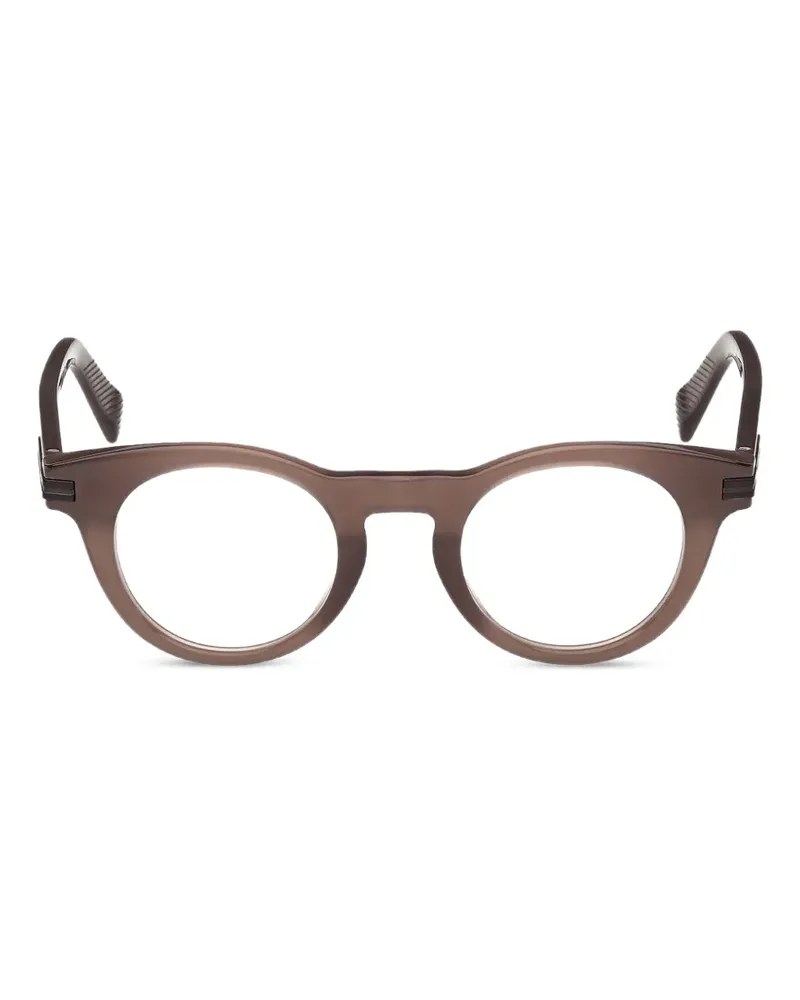 Ermenegildo Zegna round-frame glasses - Braun Braun