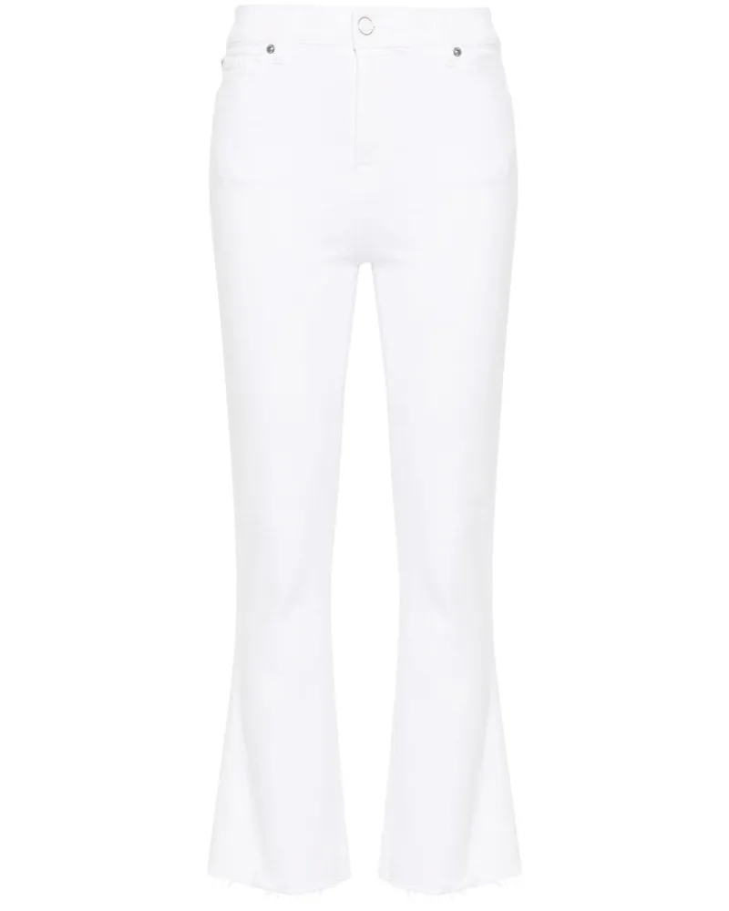 7 for all mankind Slim Kick Bootcut-Jeans aus Faux-Leder - Weiß Weiß