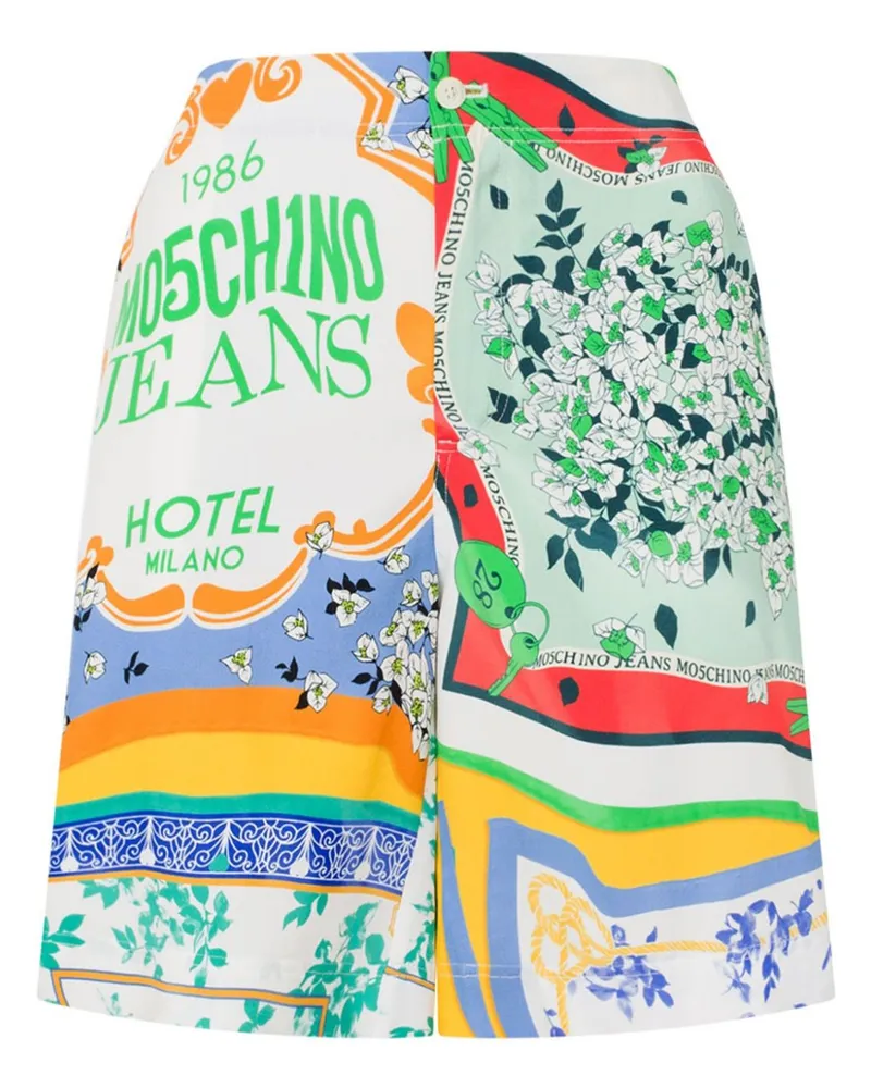 Moschino Shorts mit grafischem Print - Blau Blau