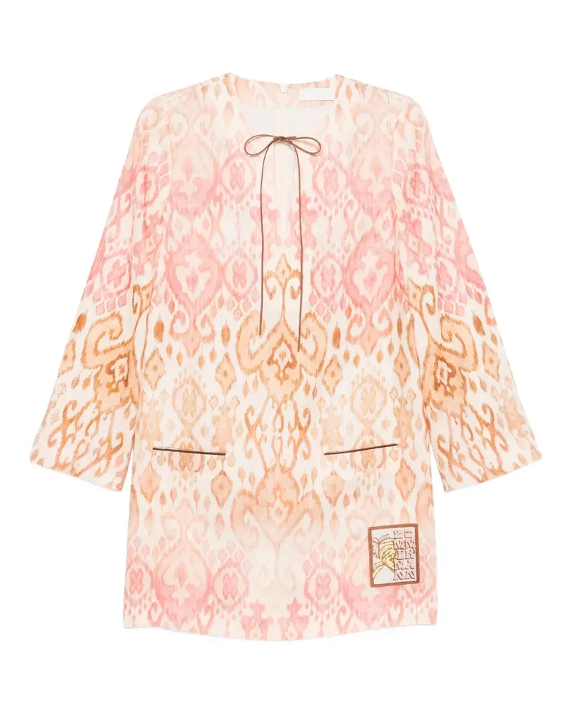 Zimmermann Aster Minikleid - Rosa Rosa