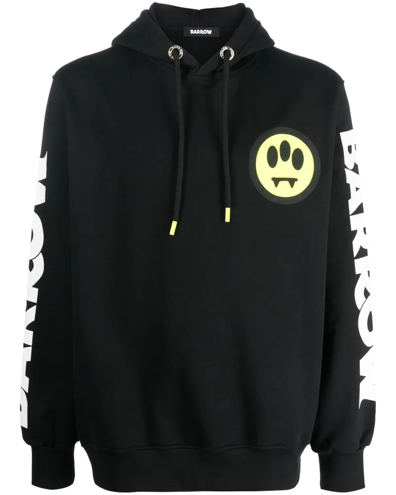 BARROW Hoodie mit Logo-Print Schwarz