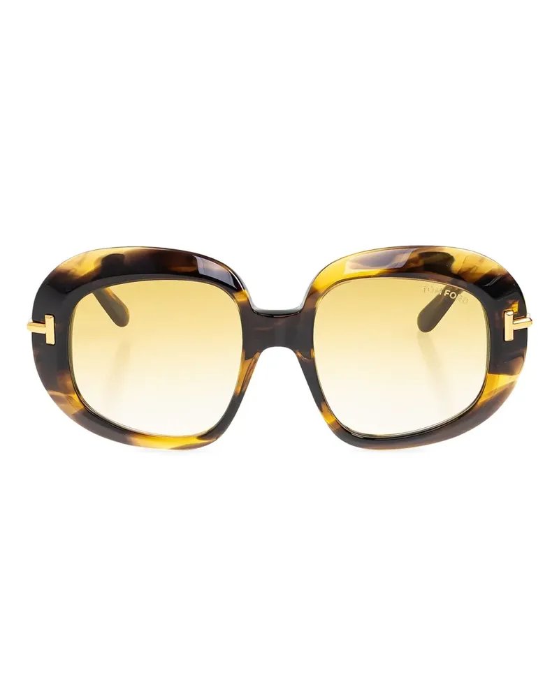 Tom Ford Sonnenbrille in Schildpattoptik - Braun Braun