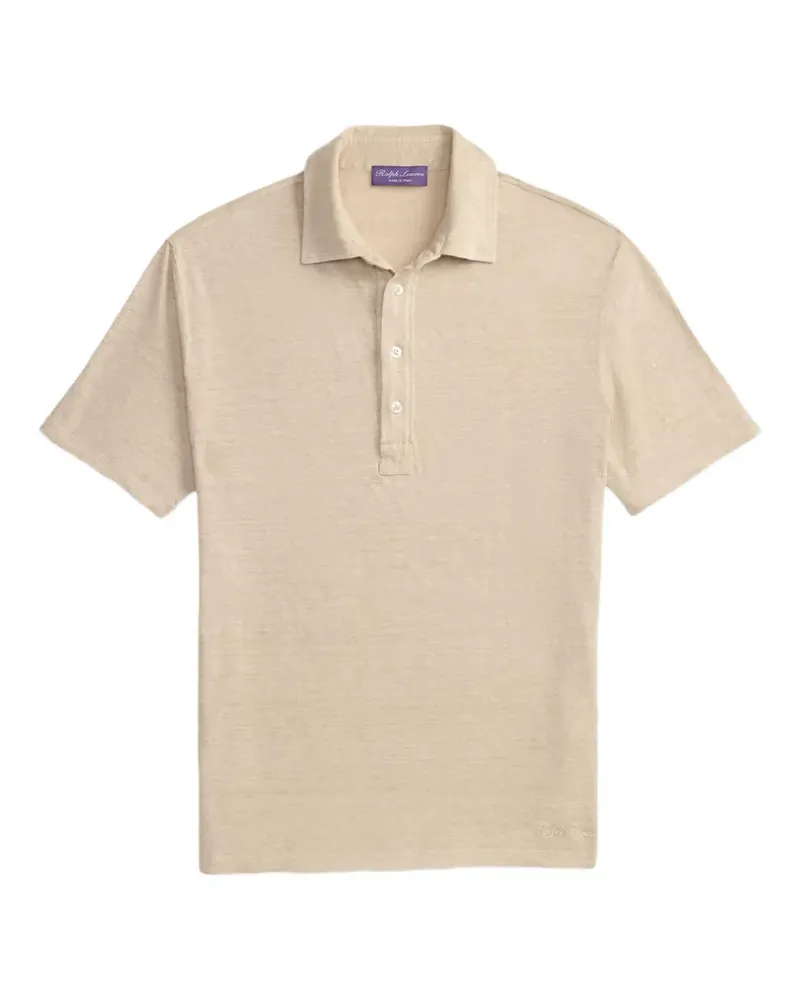 Ralph Lauren Besticktes Leinen-Poloshirt - Nude Nude