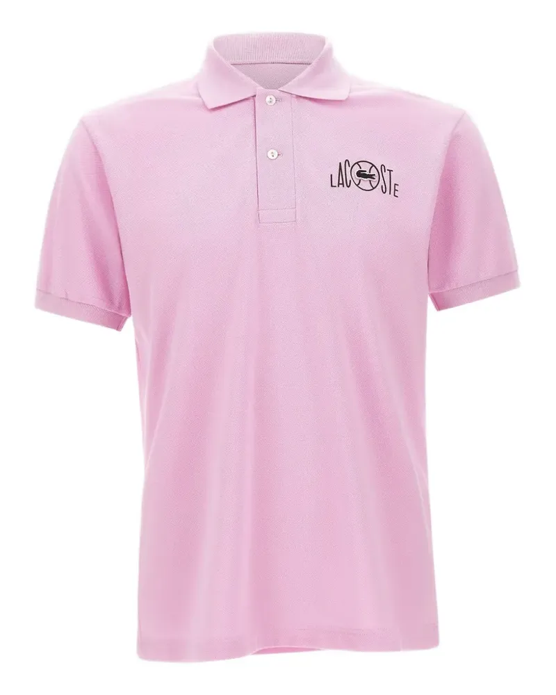 Lacoste logo-embroidered polo shirt - Rosa Rosa