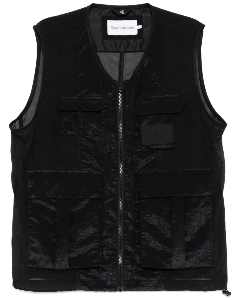 Calvin Klein Weste mit Einsätzen - Schwarz Schwarz