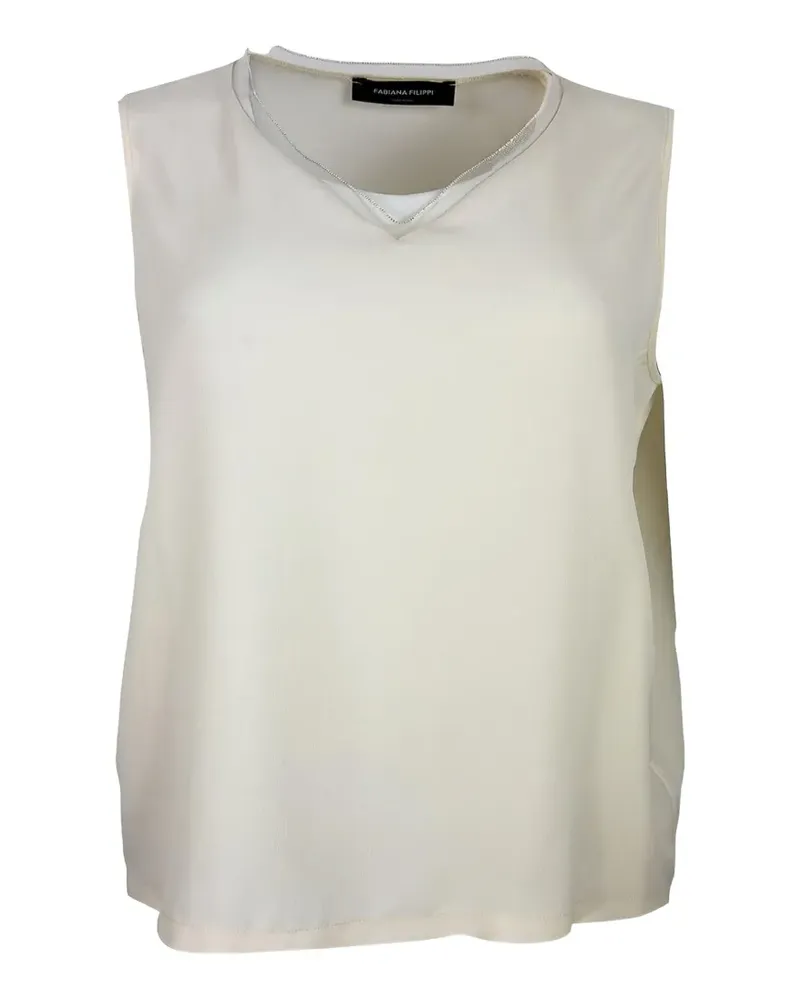 Fabiana Filippi sleeveless top - Nude Nude