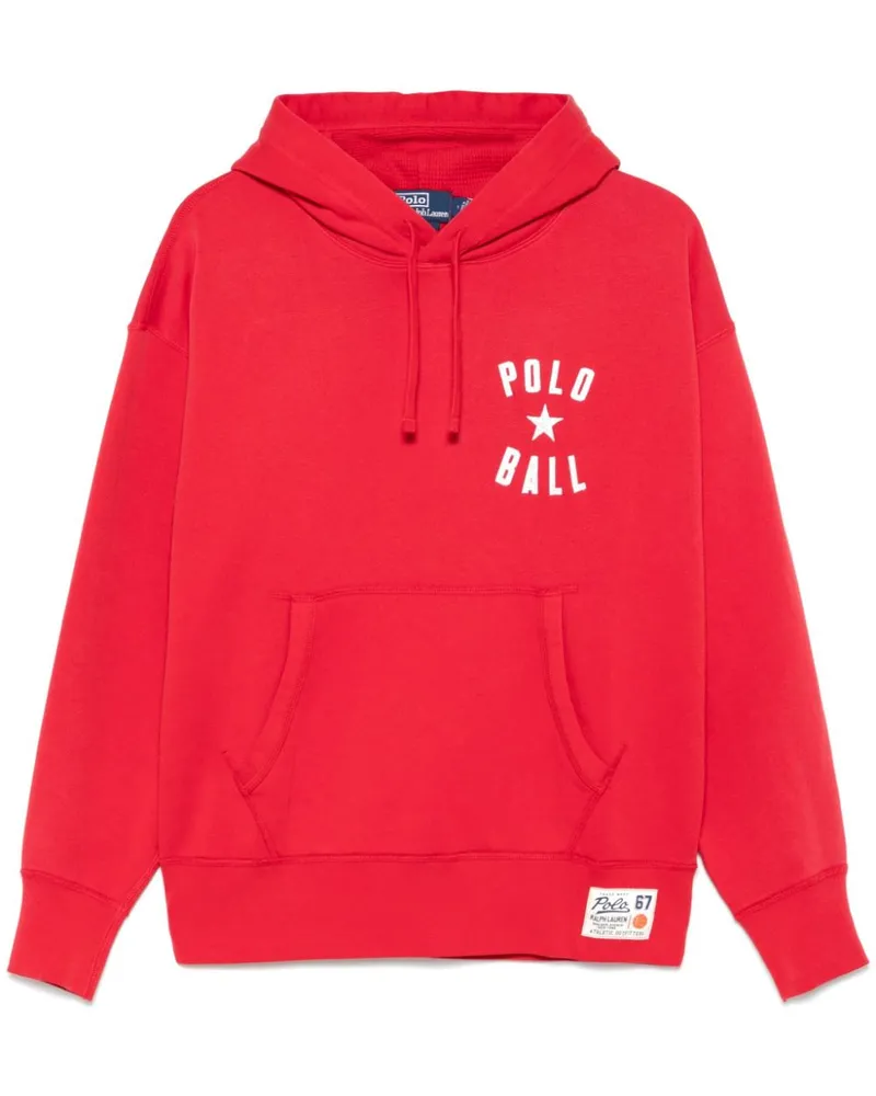 Ralph Lauren Hoodie mit Logo-Applikation - Rot Rot