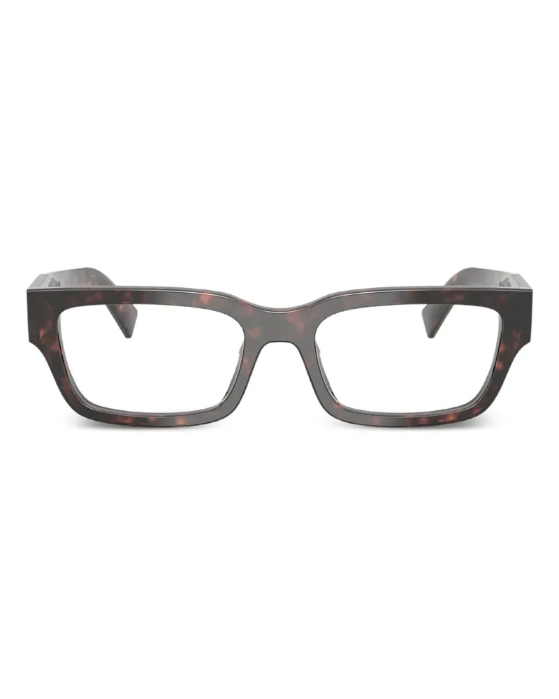 Prada rectangle-frame glasses - Braun Braun