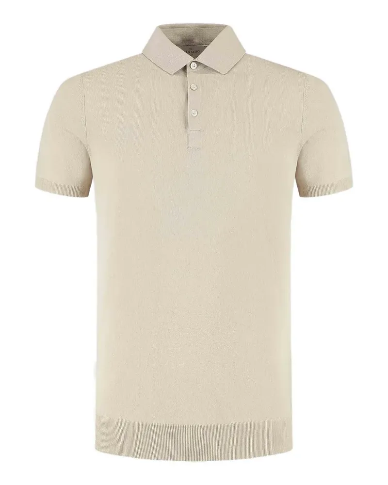 Gran Sasso short-sleeved polo shirt - Nude Nude