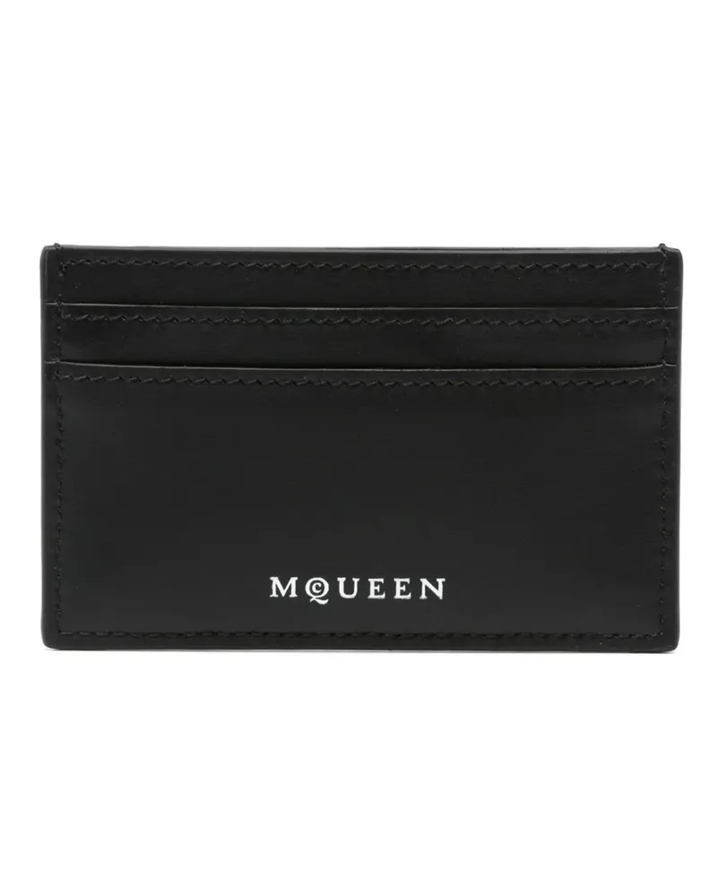 Alexander McQueen Portemonnaie mit Totenkopf - Schwarz Schwarz