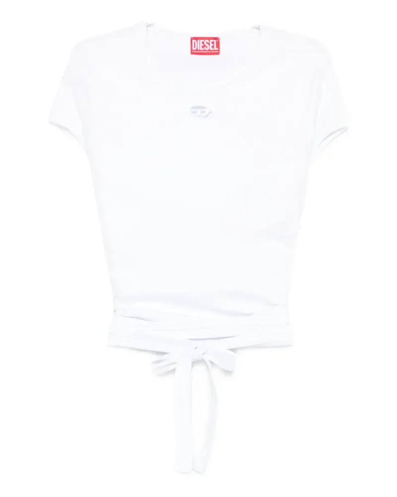 Diesel T-Bunny-Tail tie-waist T-shirt - Weiß Weiß