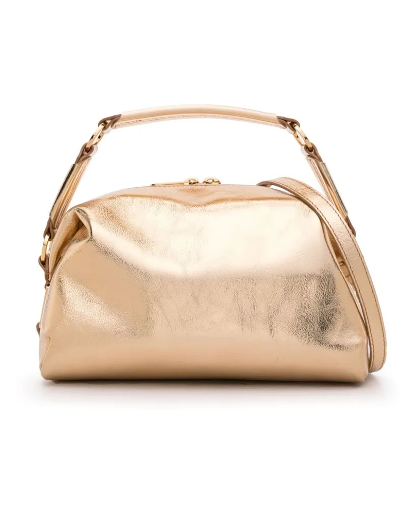 Sandro Metallic-Handtasche aus Leder Gold