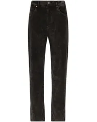 Dolce & Gabbana Jeans mit geradem Bein Schwarz