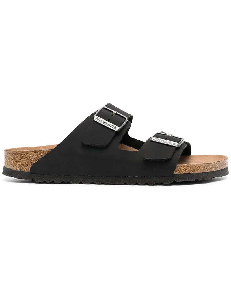 Birkenstock Pantoletten mit Schnallen - Schwarz Schwarz