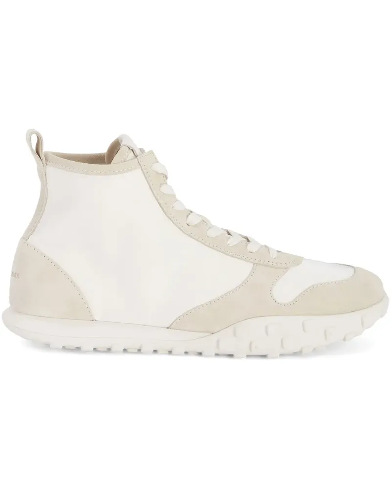 Jil Sander Sneakers mit Wildledereinsätzen - Weiß Weiß