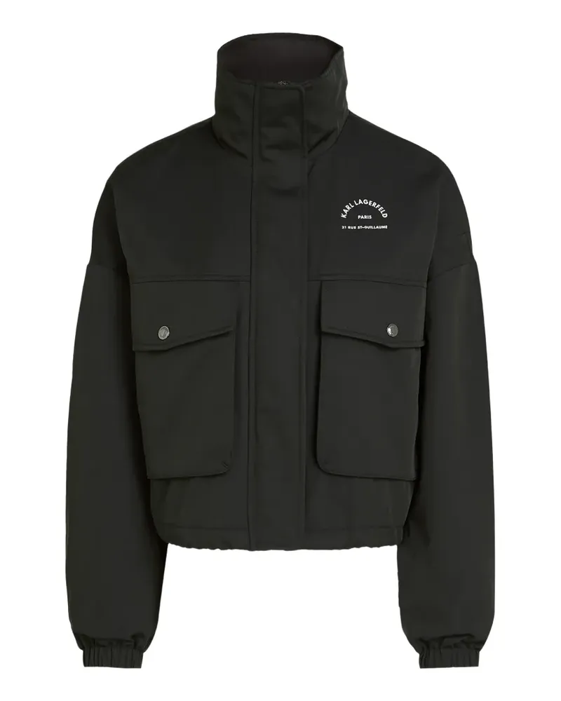 Karl Lagerfeld Rue St-Guillaume-print jacket - Schwarz Schwarz