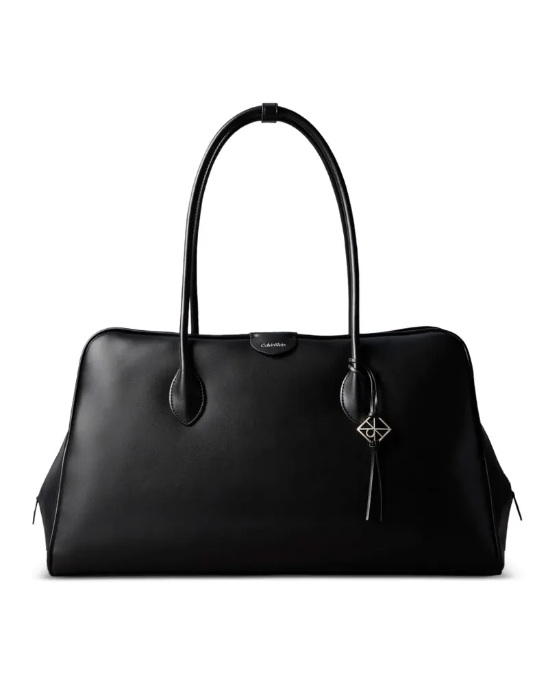 Calvin Klein logo-plaque tote bag - Schwarz Schwarz